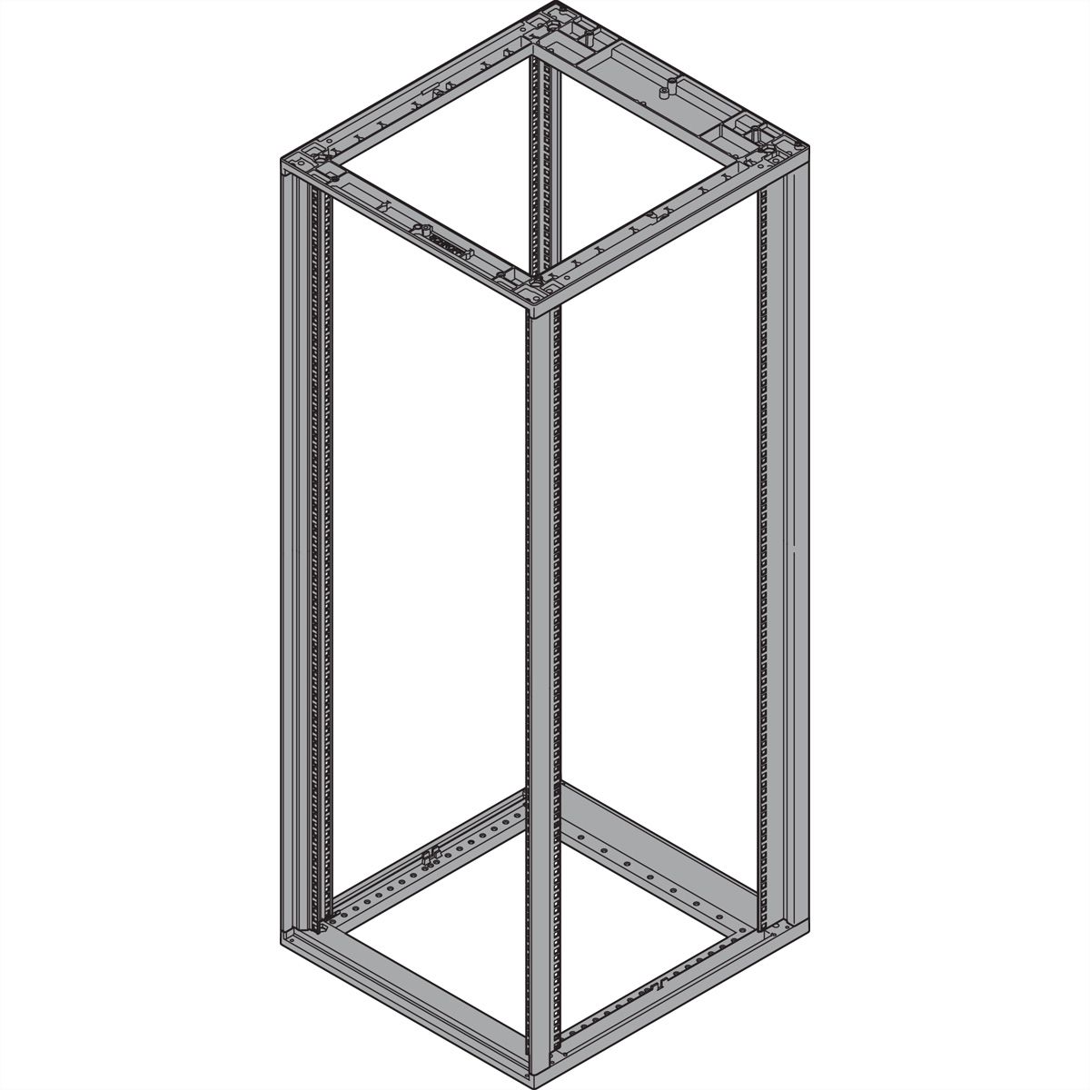 Cadre d'armoire Novastar SCHROFF, Slim-Line, 38 U 553W 800D