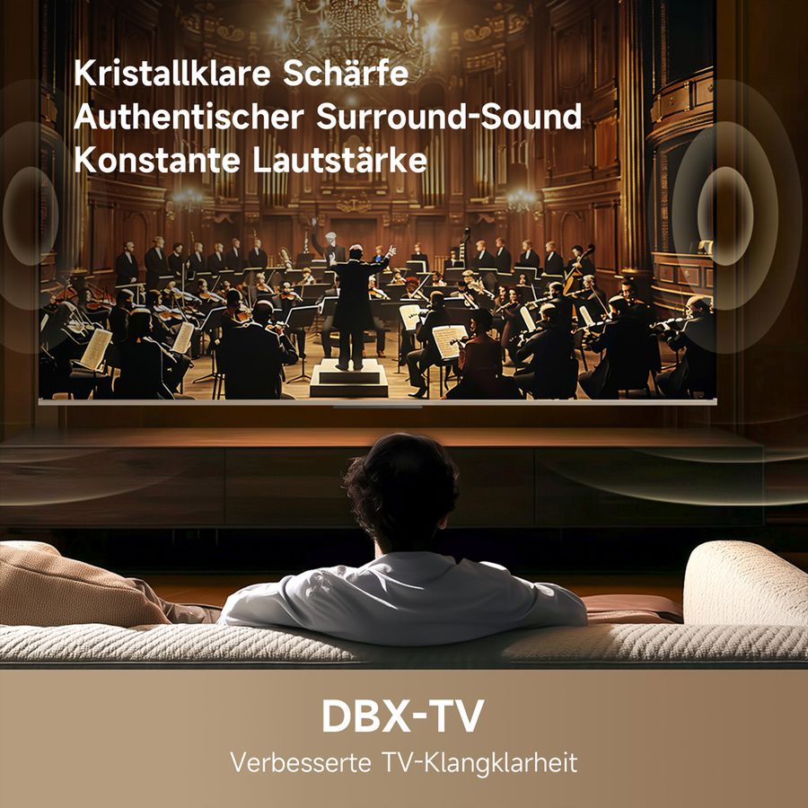 Dreame TV 55", Q100, Vivid QLED-4K, 120Hz, Mineral Black
