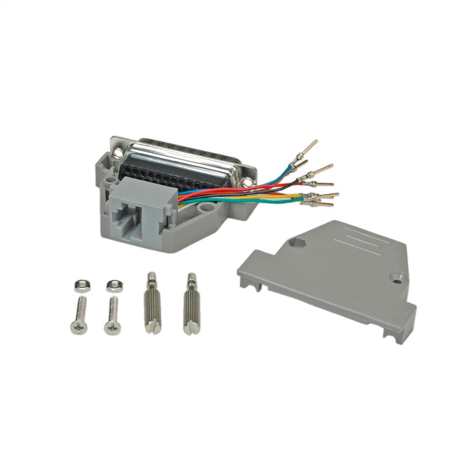 ROLINE DB25 mâle-RJ45 femelle 8P / 8C 8 fils