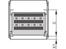 SCHROFF Varistar 19'' étagère, fixe, 75 kg, RAL 7035, 600W 700D