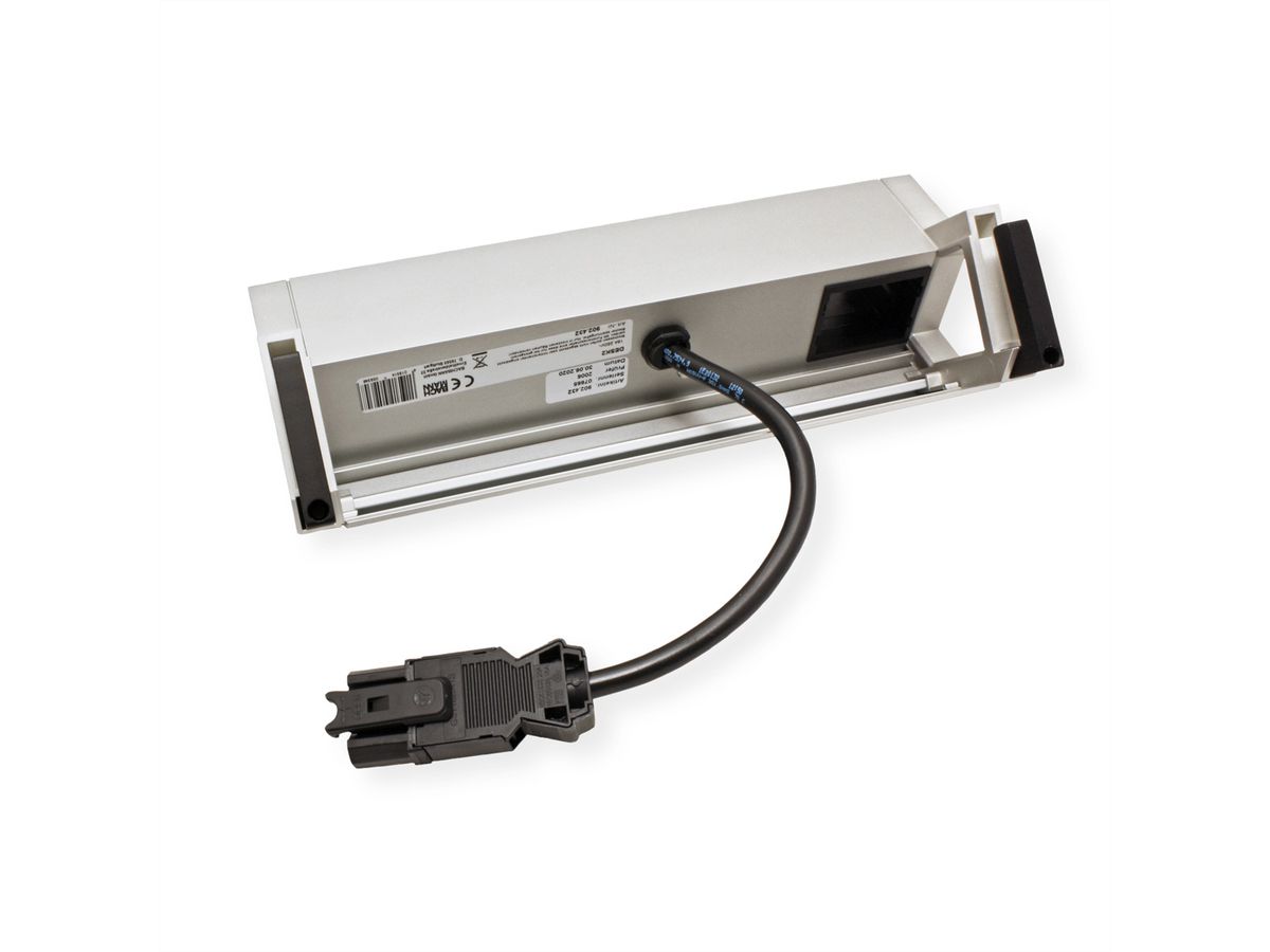 BACHMANN DESK2 2xUTE 35° 1xUSB Charger 1xCM Strom 0,2m GST18 Inox