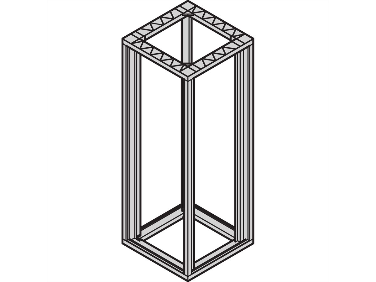 SCHROFF Universal Gestell - EUROR.UNI.GEST.25HE 600B600T