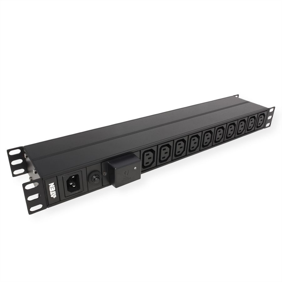 ATEN PE0118SG PDU de base 1U 10A avec protection contre les surtensions, 18 ports