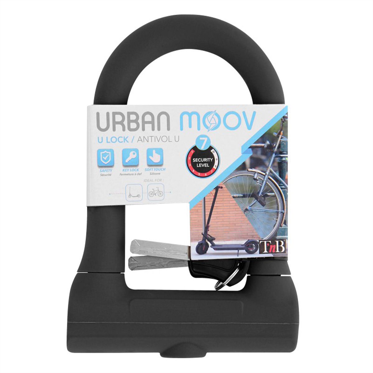 T'nB URBAN MOOV Fahrradschloss, U-Form