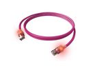 EasyLan DualBoot LED Patchkabel RJ45 S/FTP Cat.6A (Class EA), mit saCon Stecker, LSOH, violett, 5 m