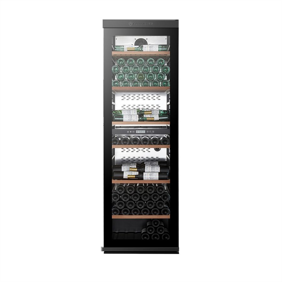 Climadiff Weinkühlschrank MILLESIME240DB, Freistehend, 2 Zonen, 237 Flaschen