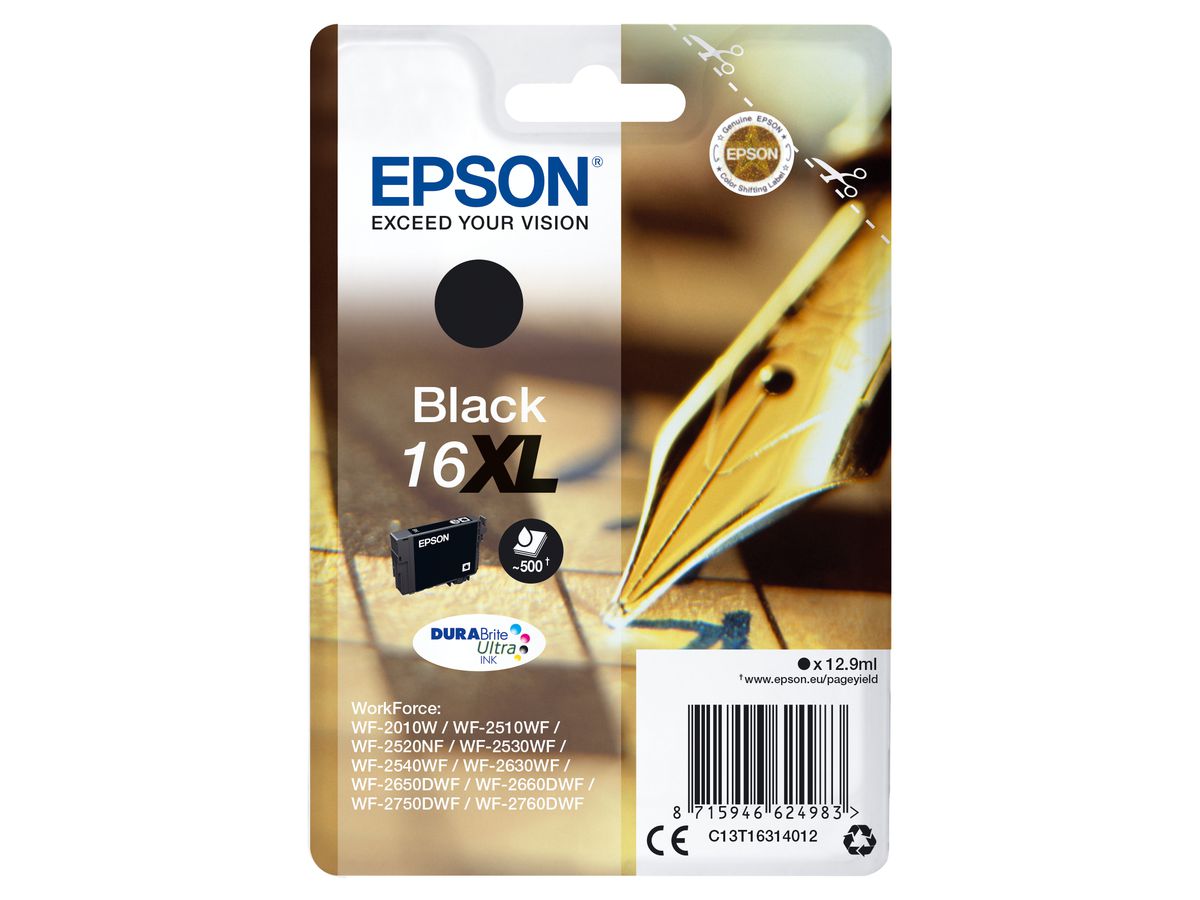 Epson Cartouche "Stylo à plume" - Encre Durabrite N (XL)