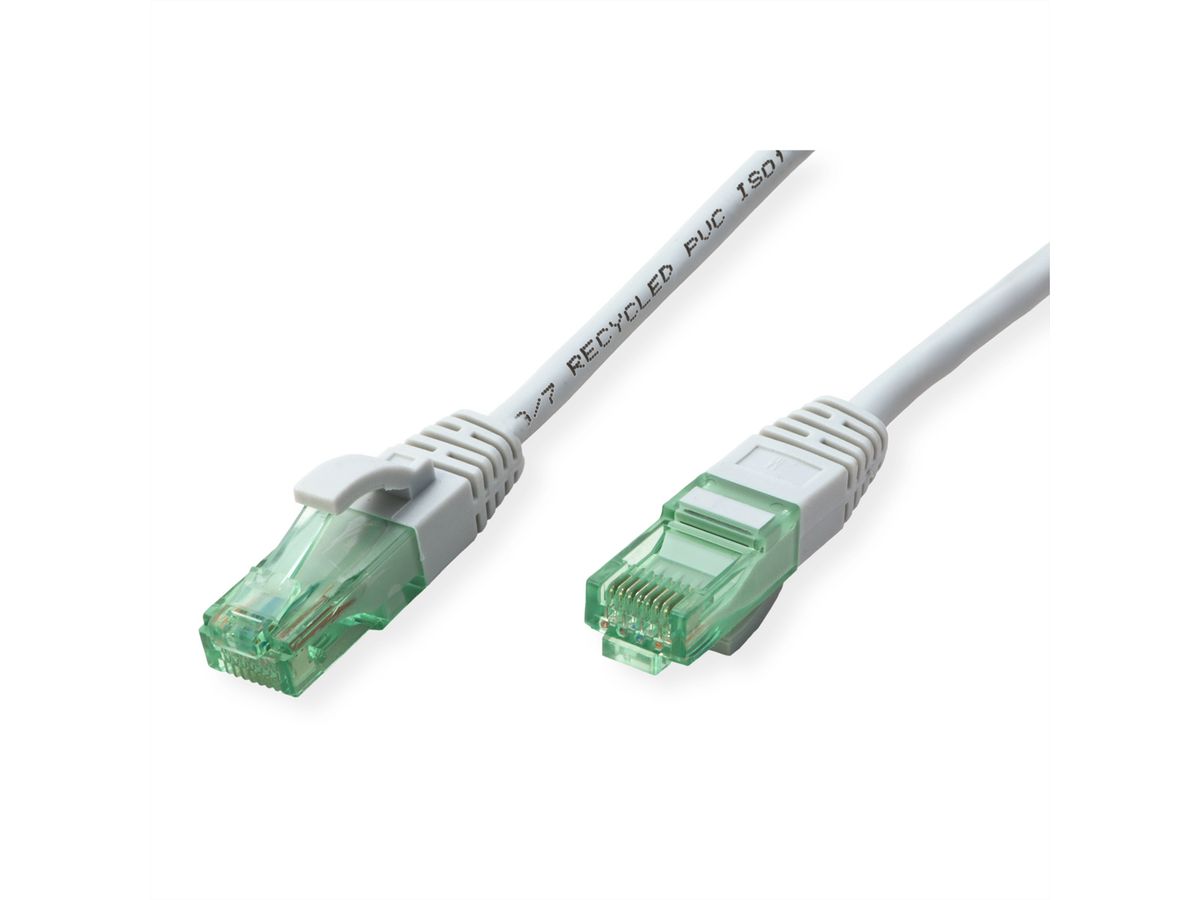 ROLINE RM Patchkabel Cat.6A UTP, grau, 0,3 m
