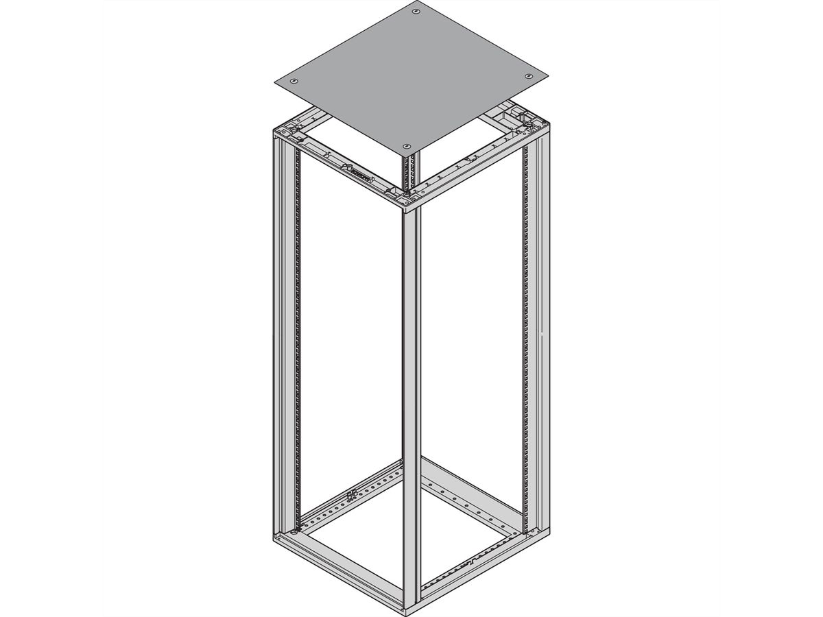 SCHROFF Novastar, couvercle supérieur affleurant, 553W 600D
