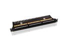 VALUE Kat.6 (Class E) 19"-Patchpanel, 24P, ungeschirmt, schwarz