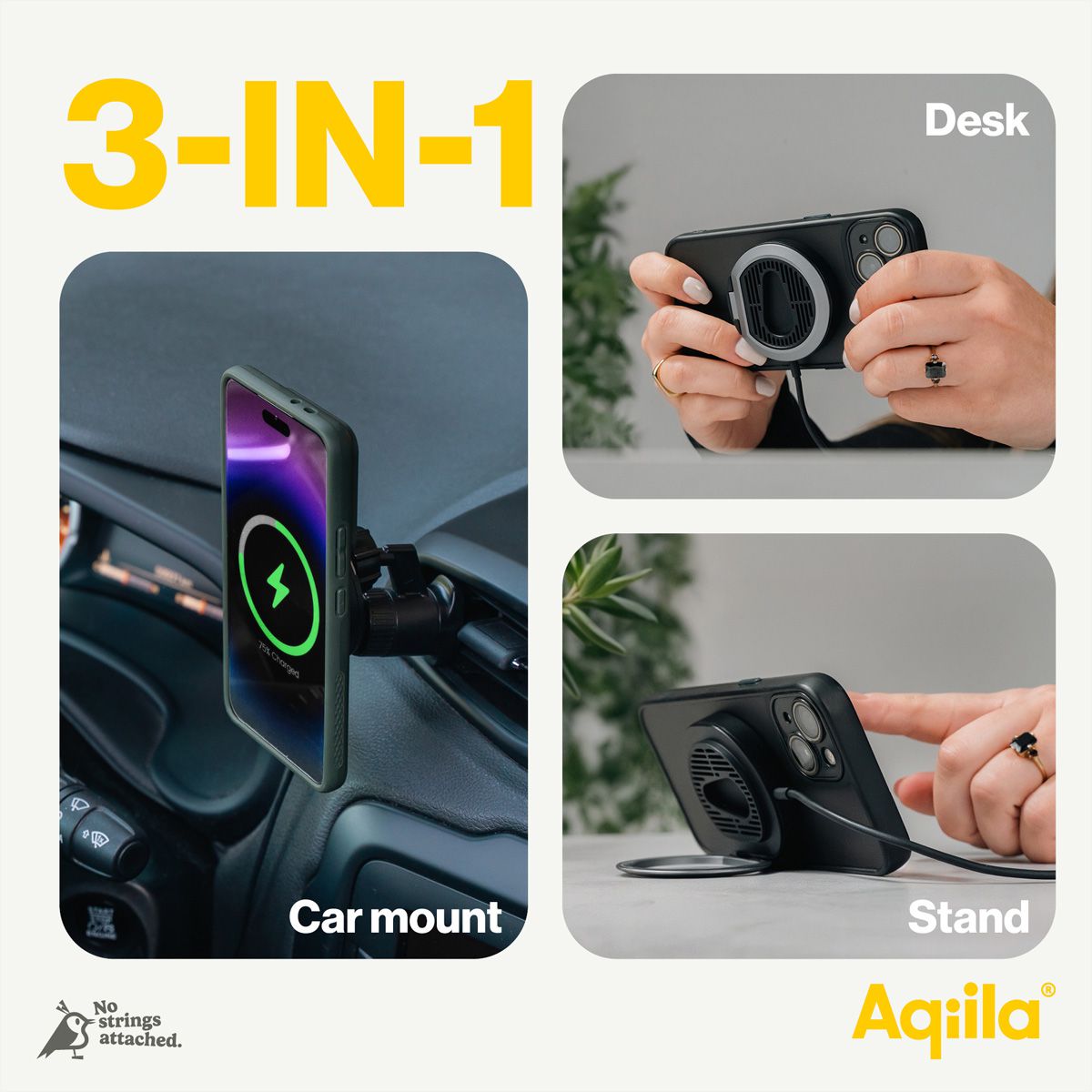 Aqiila Powerbank Powerbird B5, 12W vert mousse 5.000 mAh