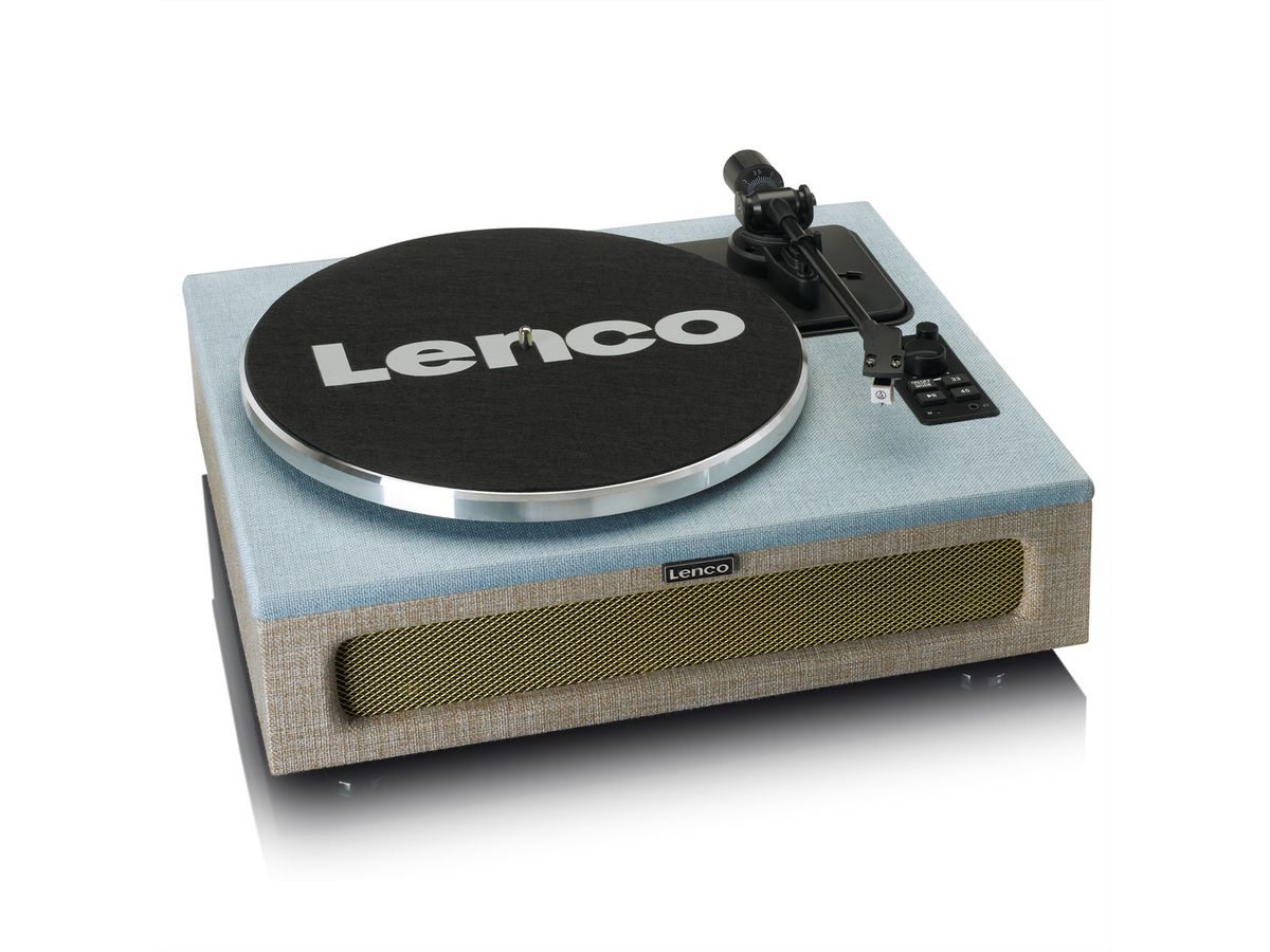 Platine vinyle Lenco LS-440, Bleu/beige