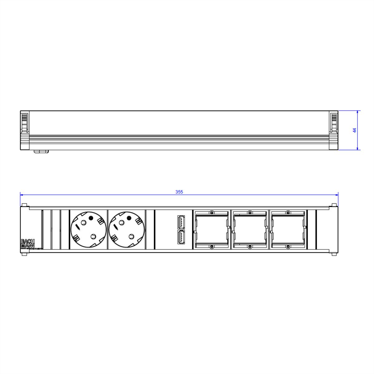 BACHMANN CONI 2x contact de protection 3x ABD