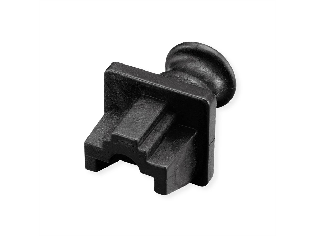 VALUE Protecteur anti-poussière pour prises RJ45, noir