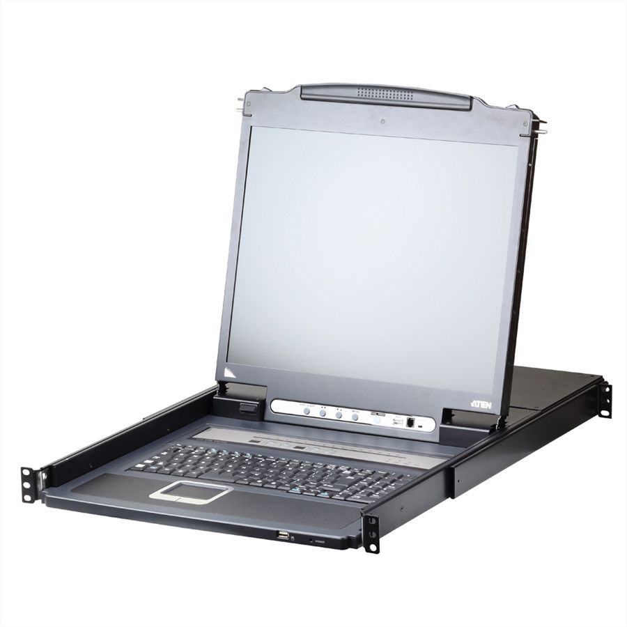 ATEN CL5716iM LCD KVM Switch Over IP, USB-PS/2, VGA, 16-Ports, CH-Layout