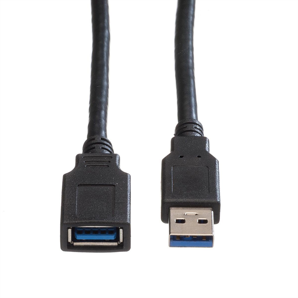 ROLINE USB 3.2 Gen 1 Verlängerungskabel, Typ A-A, ST/BU, schwarz, 1,8 m