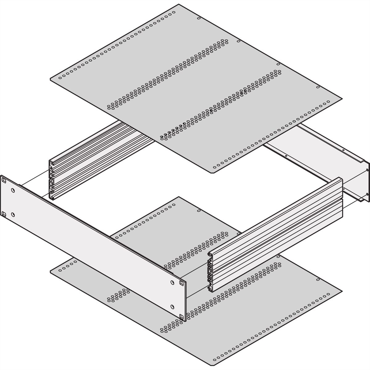 SCHROFF Abdeckbleche - ABDECKBLECH FUER KARTEN 280T