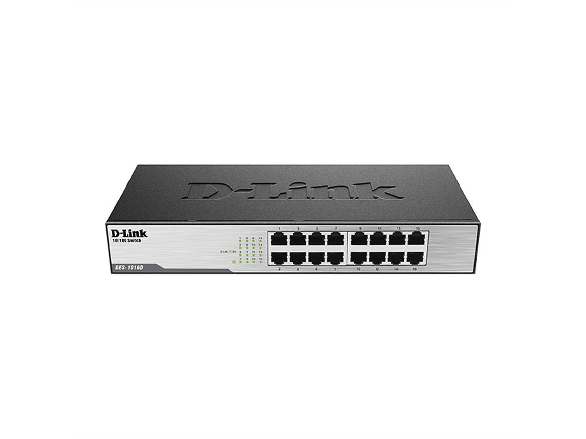 D-Link DES-1016D Switch bureau, 16x 10/100Mbit/s