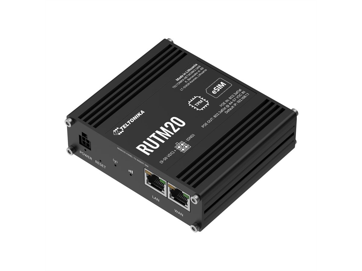 TELTONIKA RUTM20 5G Router PoE Dual SIM und eSIM