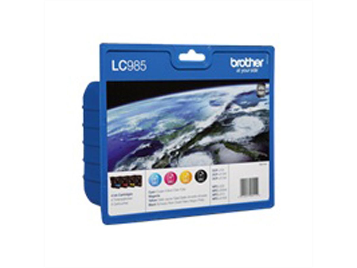 BROTHER LC-985VABP, Cartouche Multipack bk/c/m/y