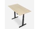 WRK21 Bureau Work 160 x 80 cm, Hauteur réglable, Mandal érable / Noir