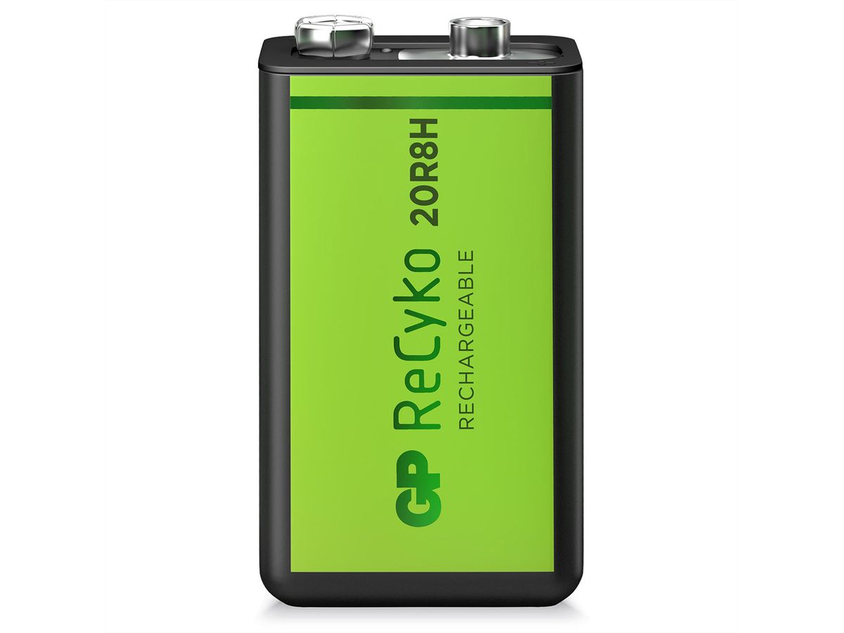 GP Batteries RECYKO+, HR22, 1x 9V, Akkus, 200mAh