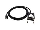 EXSYS EX-2311-2IS USB2.0 C zu 1 x RS-232 1,8m 15KV Überspannungsschutz FTDI Chip-Set, schwarz, 1,8 m
