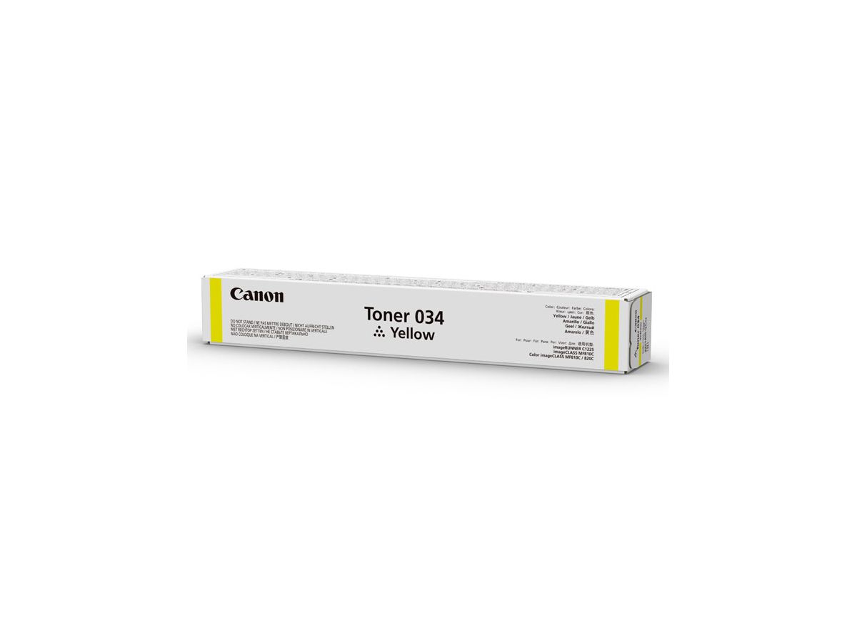 Canon 034 Cartouche de toner 1 pièce(s) Original Jaune