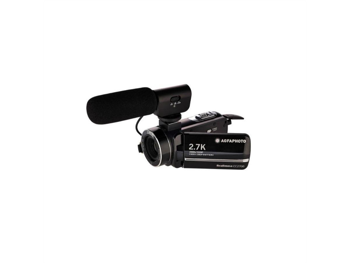 Caméscope Agfa Realimove CC2700 2.7K, Noir
