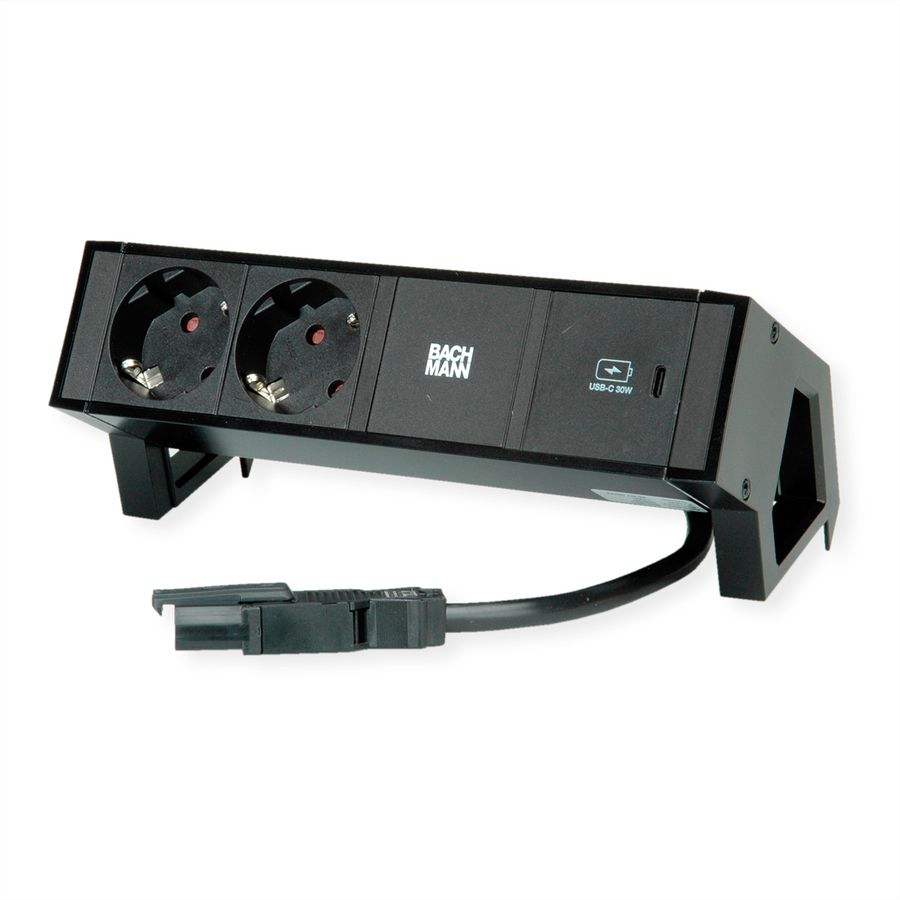 BACHMANN DESK2 2x contact de protection USB C
