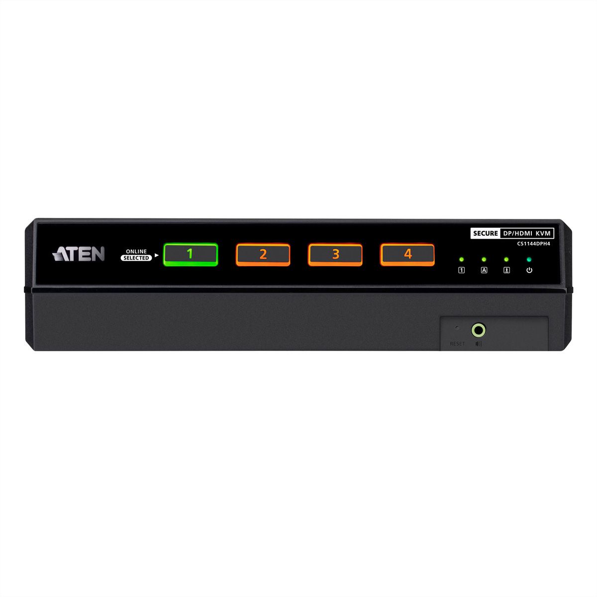 ATEN CS1144DPH4 Commutateur KVM sécurisé universel, 4 ports USB 5K DisplayPort/HDMI double écran