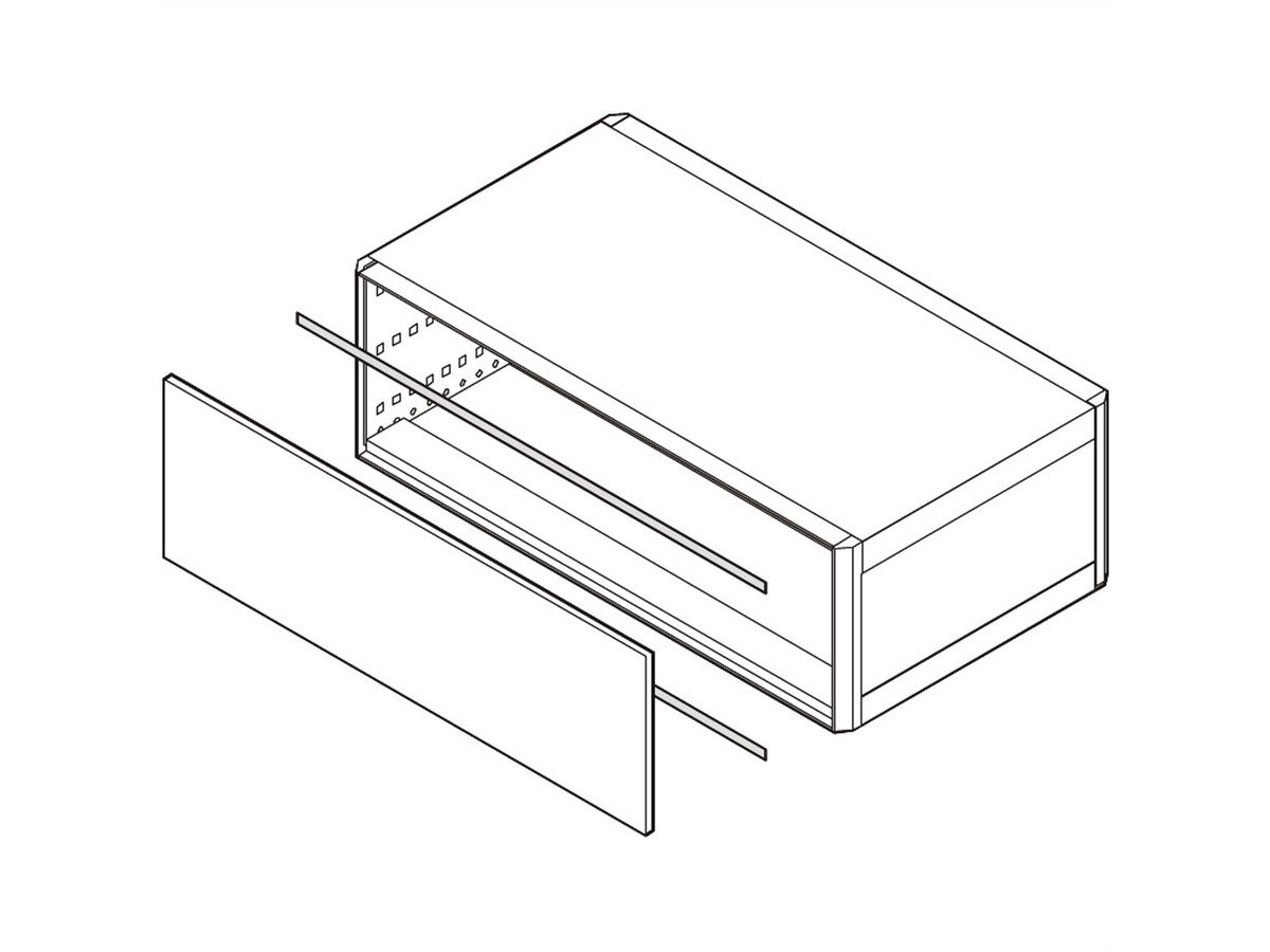 SCHROFF EMV-Dichtung, St, rostfrei, zwischen Frontplatte/Rückwand und Modulschiene - KONT.STR MS-FPL 63TE 10STK