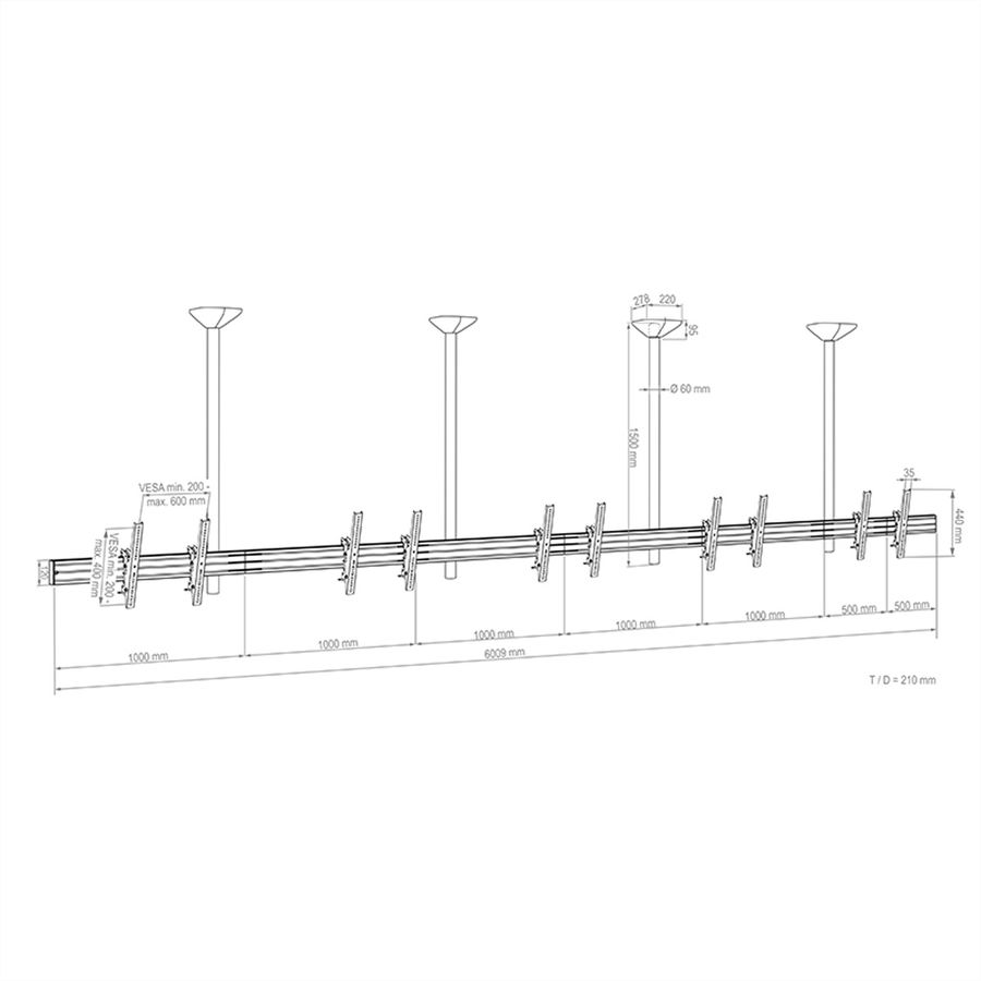 Hagor Deckenhalterung CPS D5L 46-65"