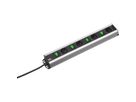 BACHMANN réglette de protection 4x contact de protection, 4x interrupteur, 2 m