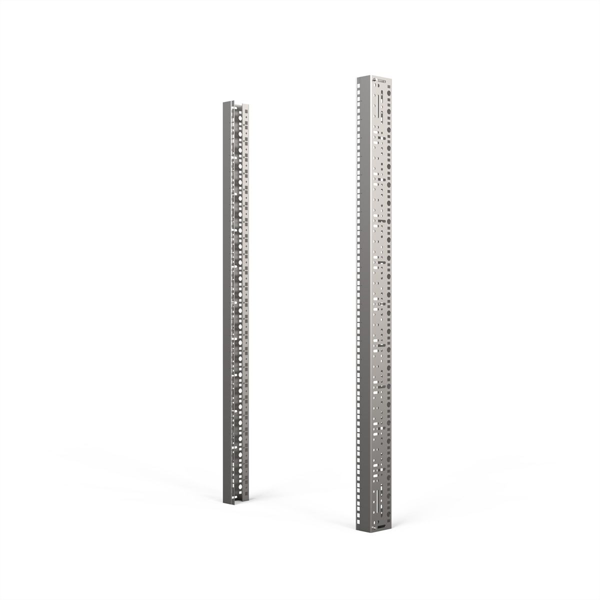 SCHROFF 19"-Winkelprofil mit Universal-Lochung (EIA), AlZn - WINKELPROFIL 19"24HE ALZ(2X)
