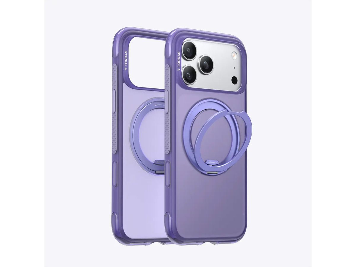 Torras Ostand O3 Air Case, iPhone 17 Pro Max, pourpre