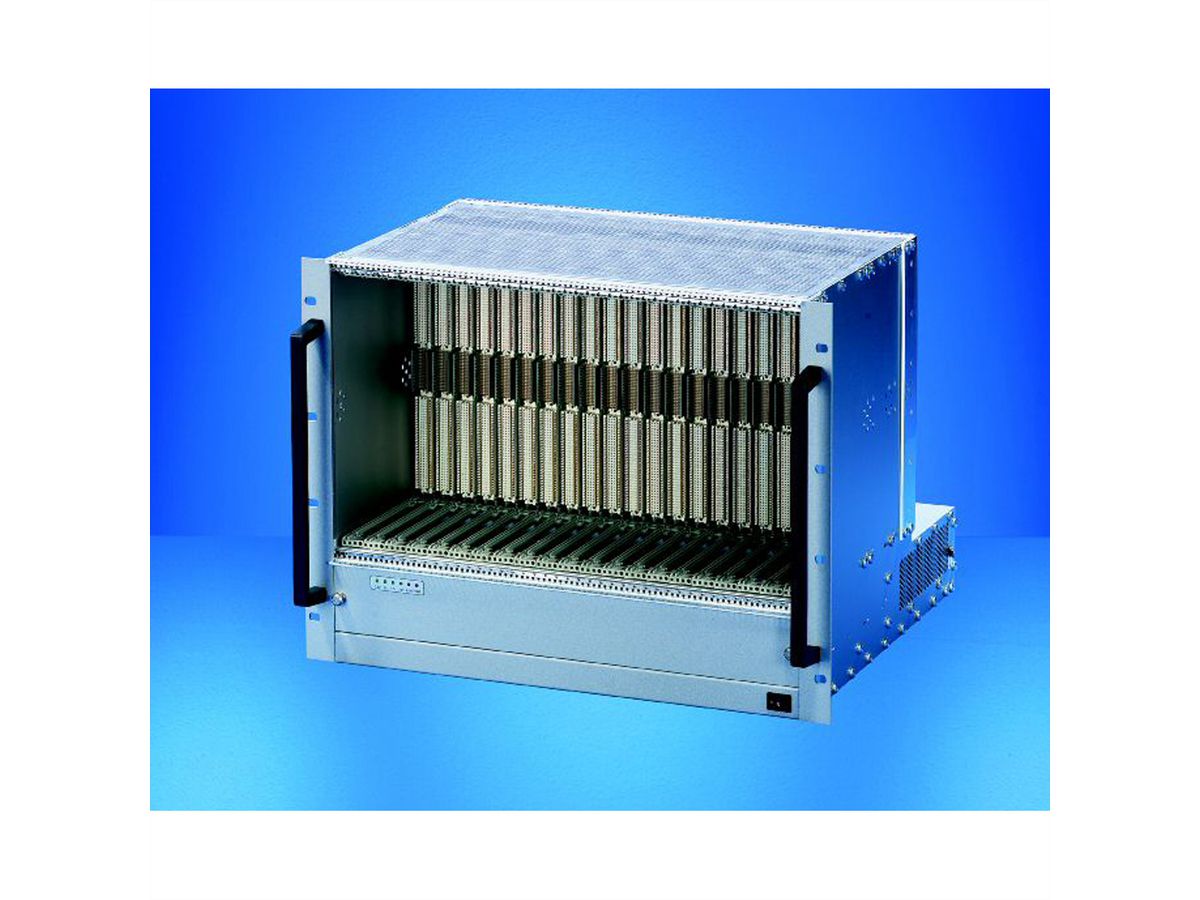 SCHROFF 8 HE, 21 Slot, mit Rear I/O - BGTR VME64X 8HE 160/80 21SL