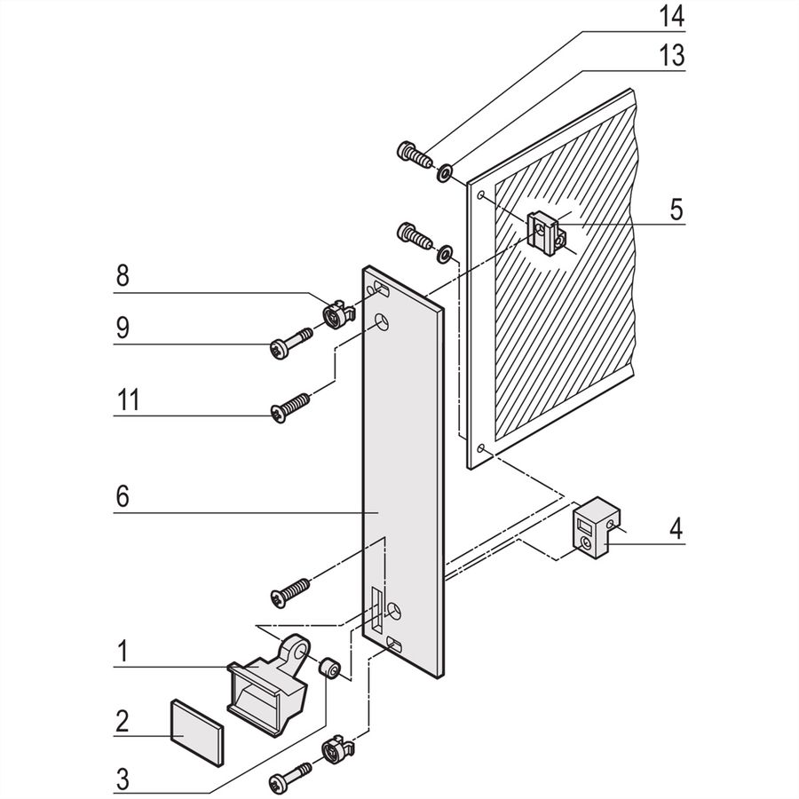 SCHROFF Steckbaugruppen mit Aushebegriff in Trapezform - Frontplatte ungeschirmt - STECKBAUGRUPPE 3HE 8TE EL/C