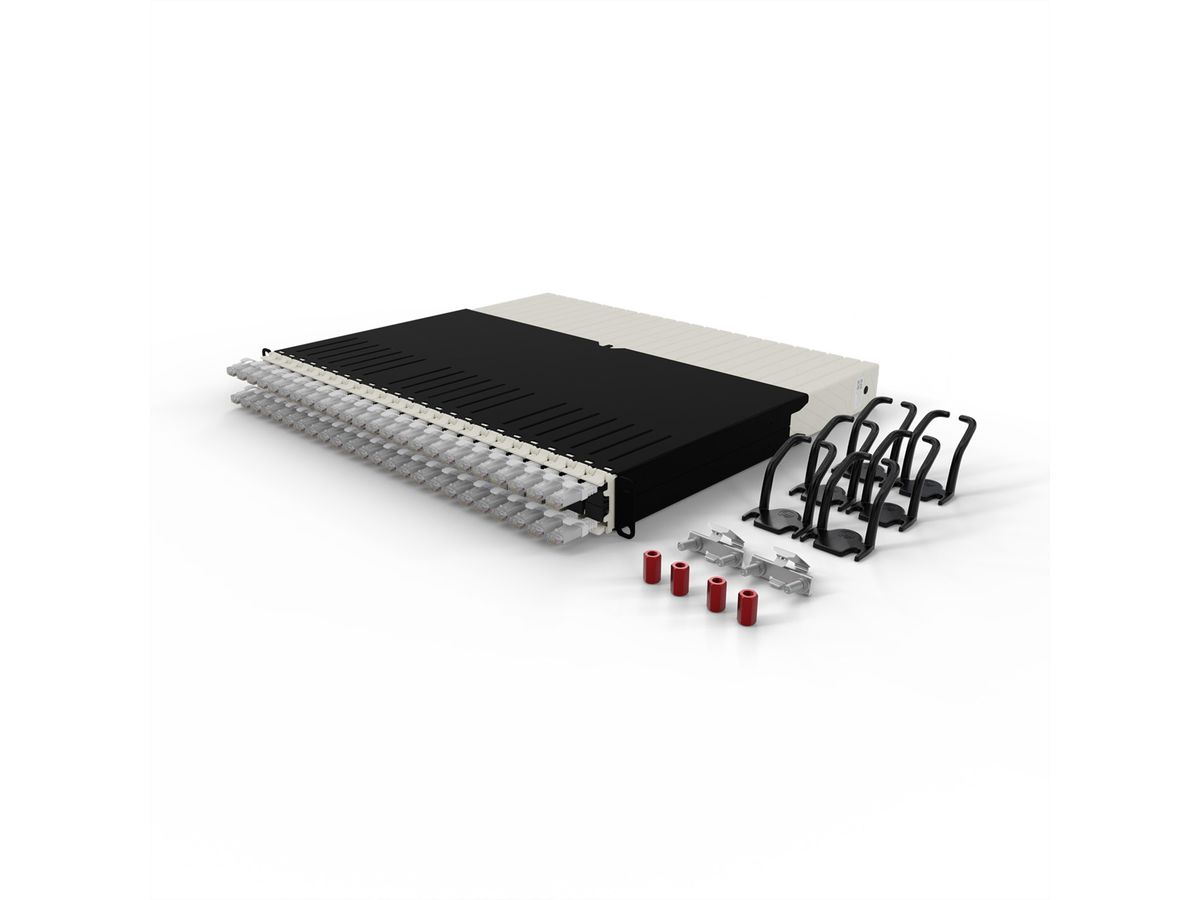 patchbox.one 8RU UTP blanc Cat.6a 0,8m