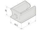 Oeillet de câble SCHROFF, plastique, 30W 55D