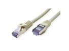 Cordon ROLINE S/FTP(PiMF) Cat.6A / 10 Gigabit, LSOH, Component Level, gris, 0,5 m