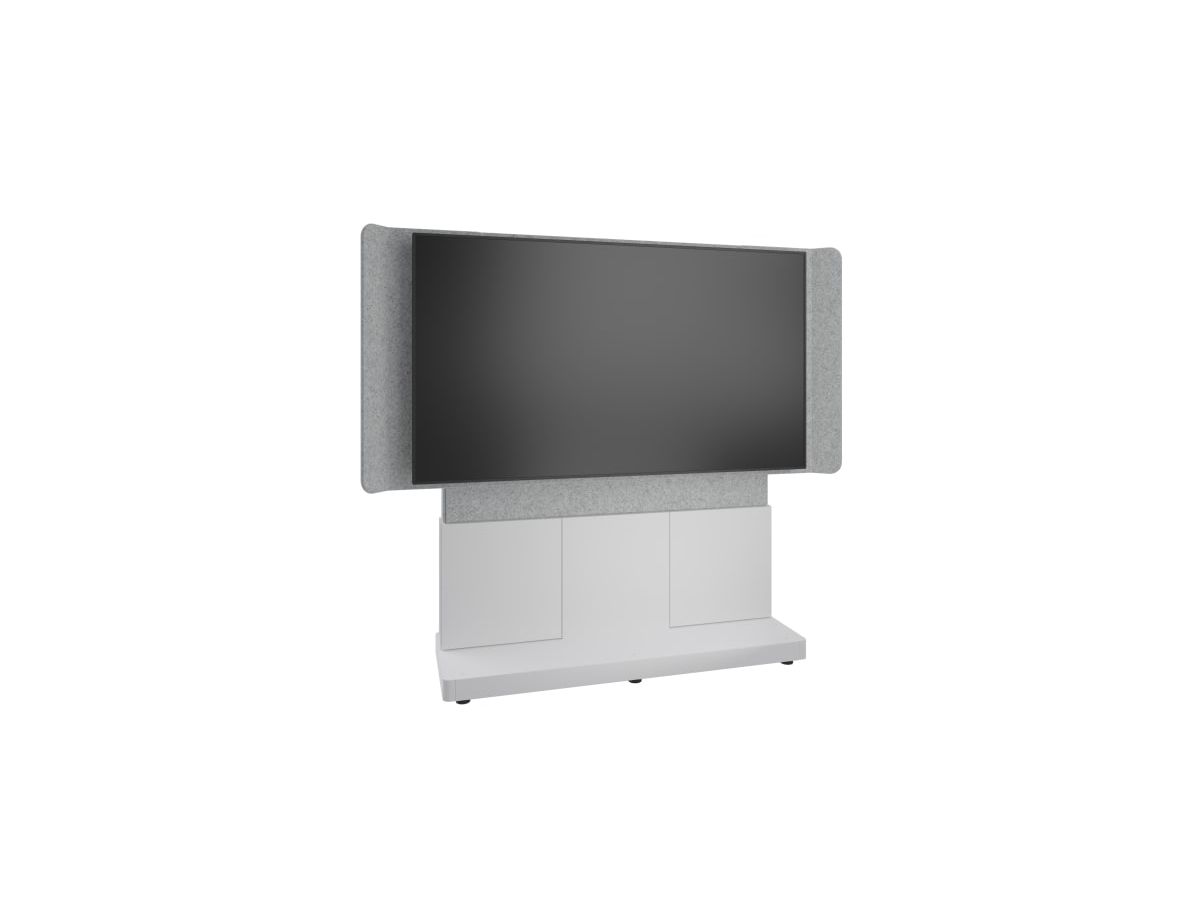 Middle Atlantic Products FM-DS-6675FS-DD8W support pour téléviseur 190,5 cm (75") Gris, Argent, Blanc