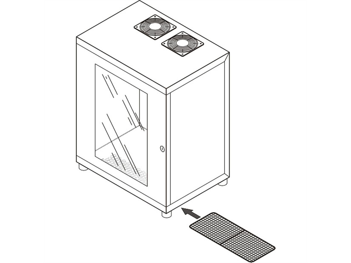 SCHROFF Luftfilter für 10" Wandgehäuse - FILTERHALTER SATZ EPCASE 10"