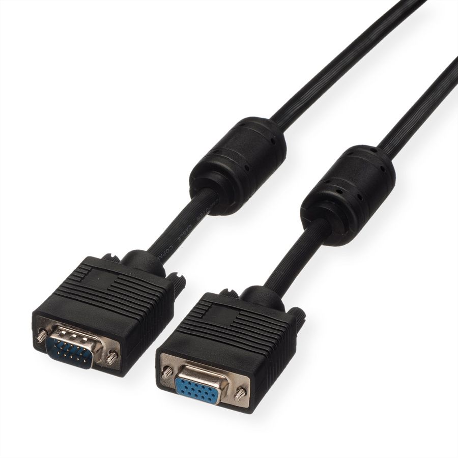 ROLINE SVGA-Kabel HD15 ST - BU mit Ferritkern, 6 m