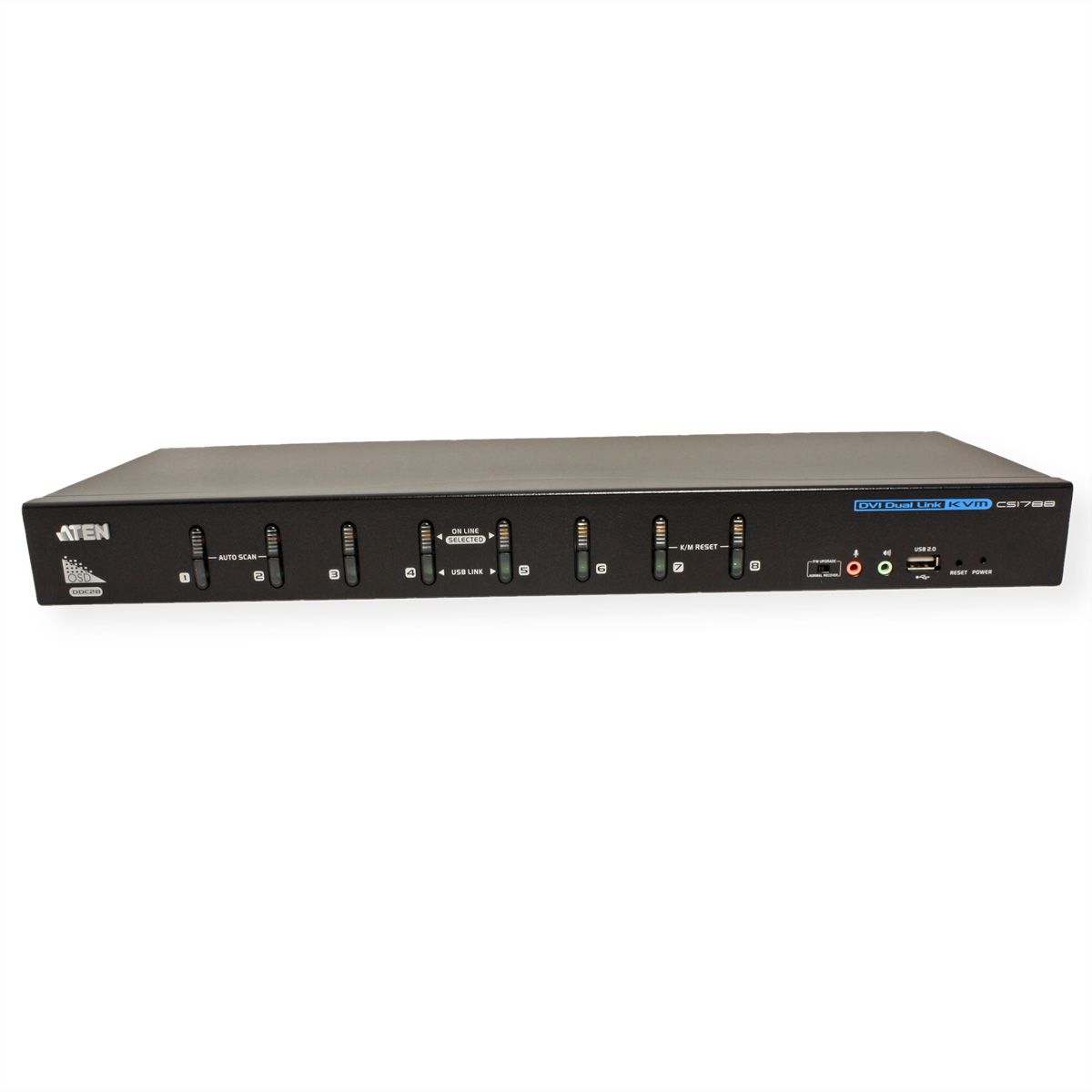 ATEN CS1788 KVM Switch Dual-Link DVI, USB, Audio, 8 Ports