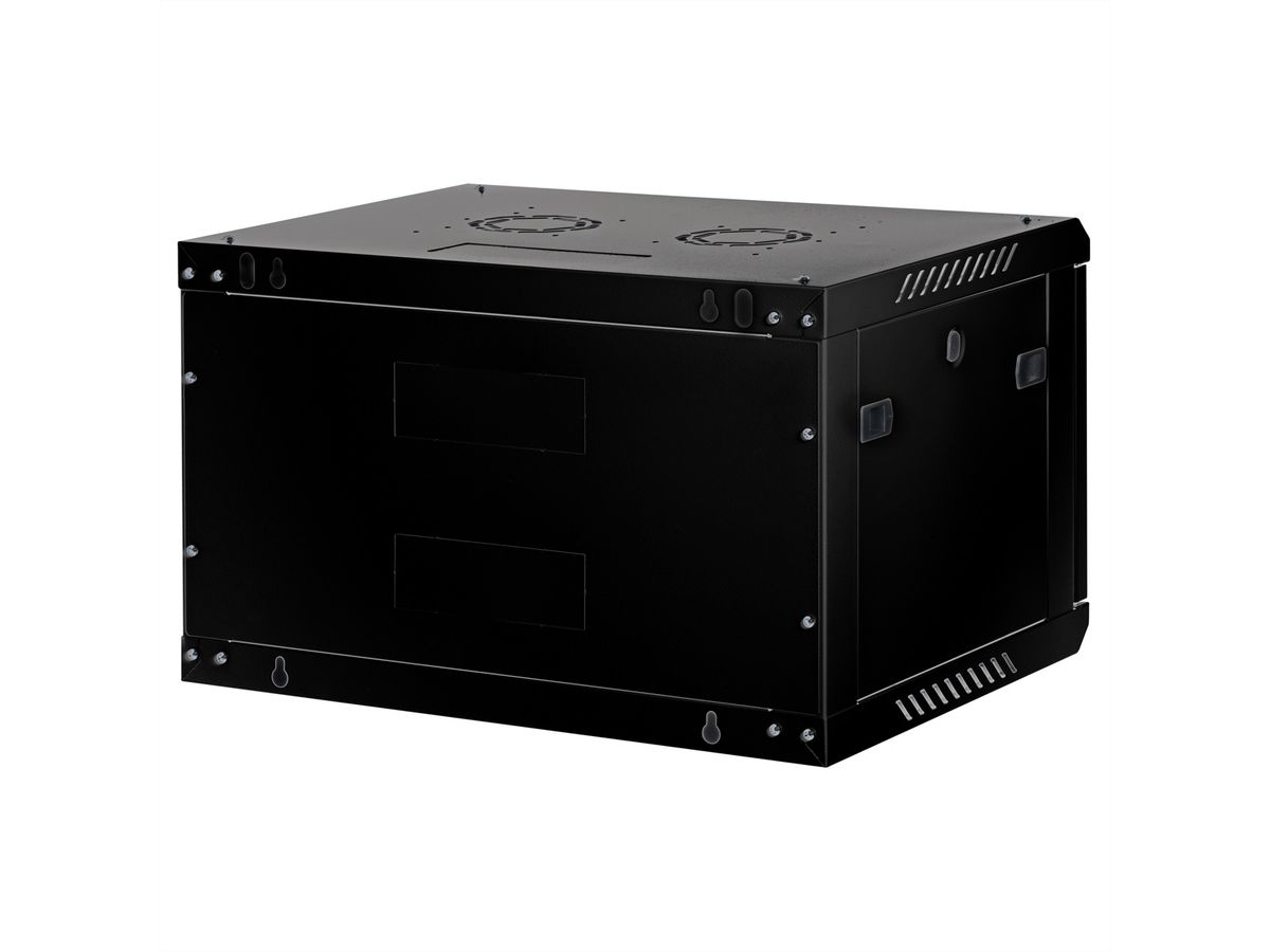 ROLINE 19-Zoll Wandgehäuse Basic Plus 6HE, 600x450 BxT schwarz