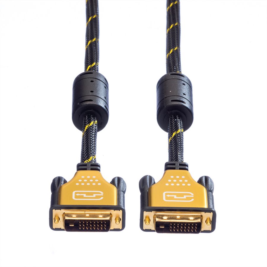 ROLINE GOLD Monitorkabel DVI, ST-ST, (24+1) dual link, 2 m