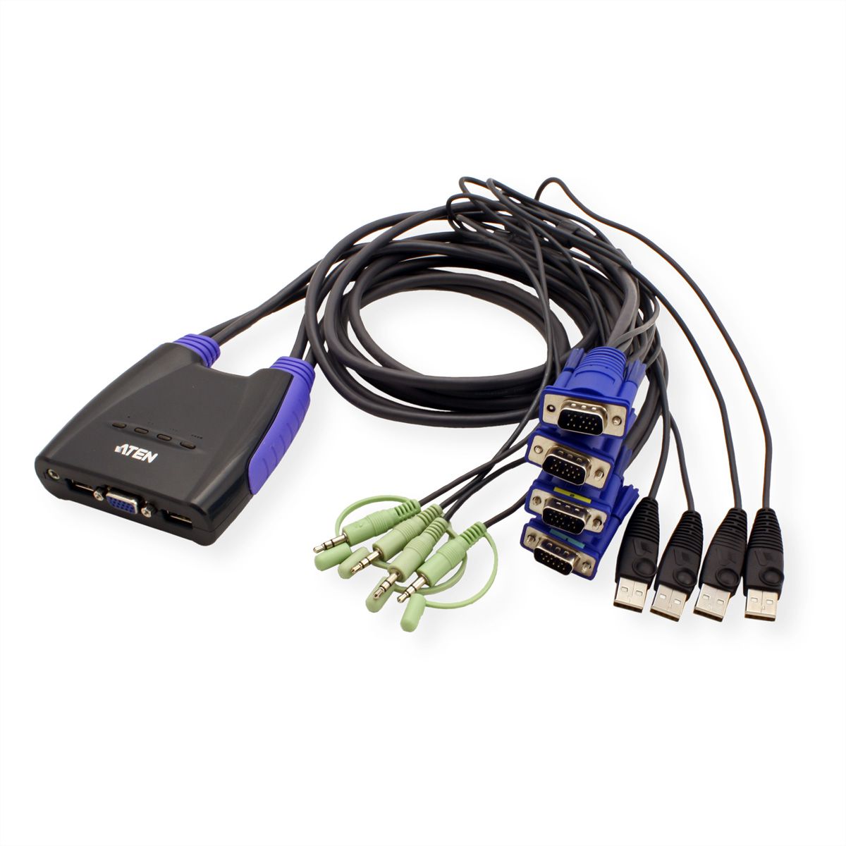 ATEN CS64US KVM Switch VGA, USB, Audio, 4 Ports