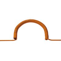 BACHMANN Câble spirale orange 1.5-7.5m, HO7BQ-F caoutchouc/PUR 3G2,5