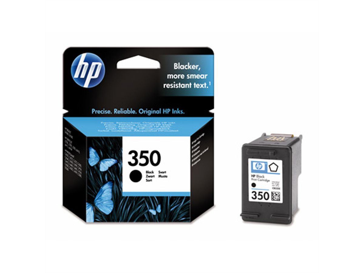 CB335EE, Nr. 350, Druckpatrone, schwarz, 4,5ml für HP-DeskJet D4260, OfficeJet J5780 / J5785 / J6410, Photosmart C4280 / C4340 / C4385 / C5280 / D5360